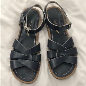 Navy blue salt water sandals